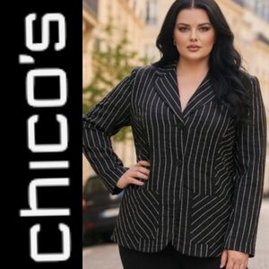 Chico's Striped Blazer